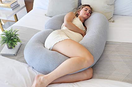 Supportiback® Comfort Therapy C-Shaped Maternity Pillow Full body pregnancy pillow with washable cover 
